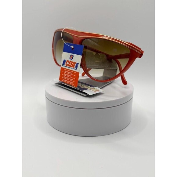 NWT Vintage Cebe Sport Sunglasses | Model 1936F | Red/Gold | Made in France - Picture 4 of 10